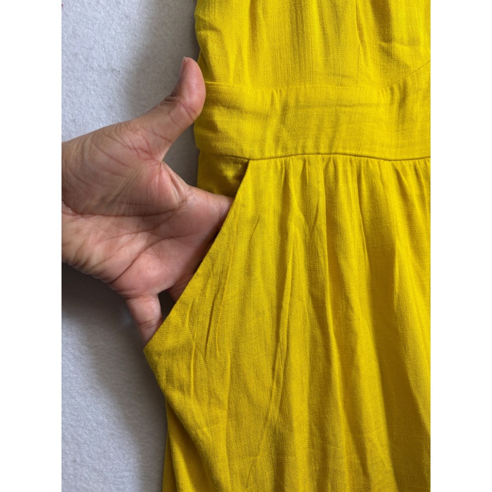 Torrid Yellow Tiered Maxi Dress Size 0 Boho Summer Resort Pockets - Picture 4 of 9